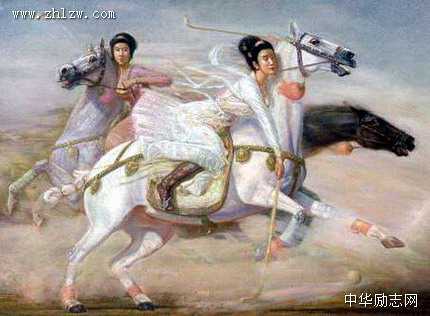 骏马与美女图片_马到成功