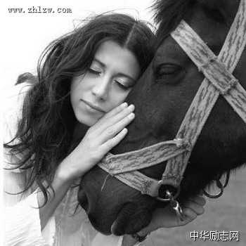 美女与骏马组图