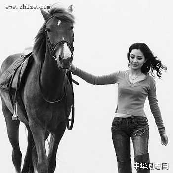 美女与骏马组图